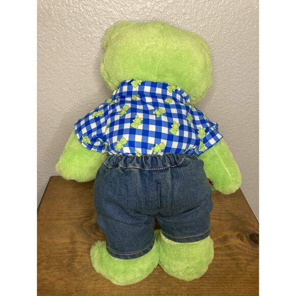 Build A Bear Frog w/ Outfit Spring Green 16" Plush BAB 2022 Animated Recording - Picture 5 of 8